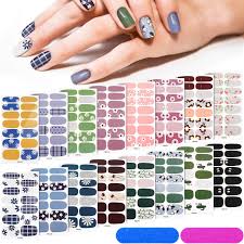 self adhesive nail design decals strips