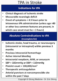 indications for tpa in stroke