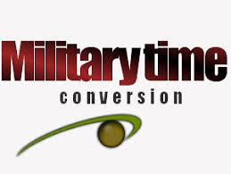 convert minutes to hours military