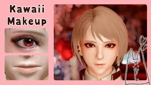 kawaii makeup face textures at monster