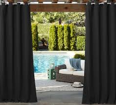 Solid Outdoor Grommet Curtain