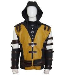 I finally settled on the original version from the first mortal kombat. Mortal Kombat Scorpion Hooded Costume Jacket Free Delivery
