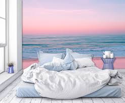 Pink Sea Sunset Aesthetic Wallpaper