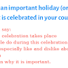 Holidays in Vietnam Speaking topic
