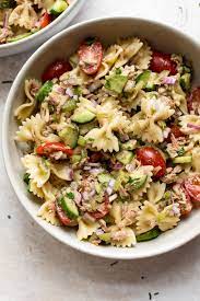 healthy tuna pasta salad salt lavender