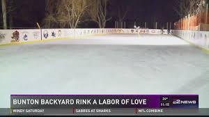 impressive backyard ice rink