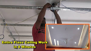 entire false ceiling work in 8 minutes