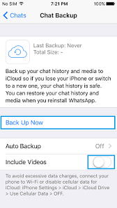 whatsapp not backing up on iphone how