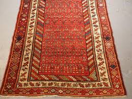 antique kurdish long rug with all over