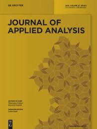 Science journal of applied mathematics and statistics. Journal Of Applied Analysis