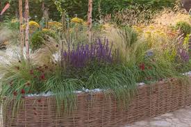 a lovely raised bed idea with grasses