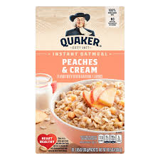 quaker instant oatmeal peaches cream