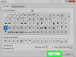 Conclusive Wingdings Chart Copy And Paste 2019