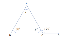 an exterior angle of a triangle is