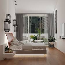 bedroom interior design with dark