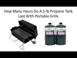 how many hours do a 1 lb propane tank