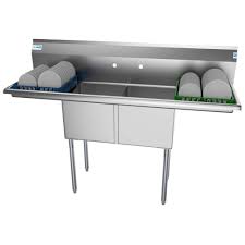 commercial sink with drainboard cs215