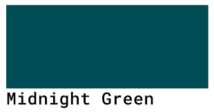 Midnight Green Color Codes The Hex