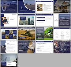 Bold Serious Powerpoint Design For Foster Park Brokers Inc