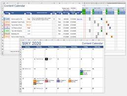 content calendar template marketing