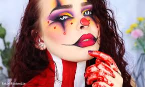 clown makeup for halloween create an