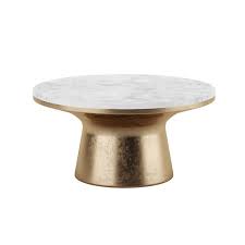 Marble Topped Pedestal Side Table West