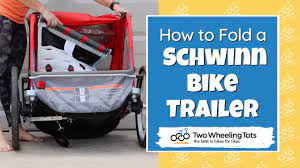 how to fold a schwinn bike trailer