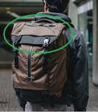 What are the straps on the inside of a military backpack for?