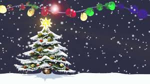 Merry christmas day backdrops realistic photo add to your party. Christmas Zoom Teams Background With Tree Snow Fairy Lights Youtube