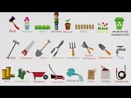 Gardening Tools Voary In English