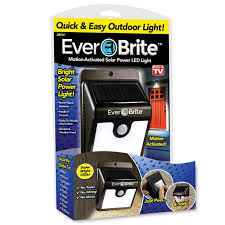 Ever Brite Light Solar Powered Outdoor Led Motion Sensor Path Security Light As Seen On Tv Walmart Com Walmart Com