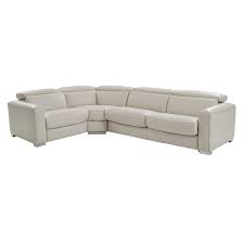3pc leather power reclining sectional