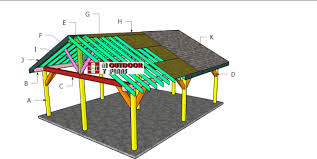 20 24 Gable Pavilion Roof Plans