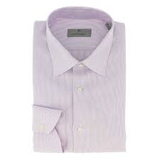 Canali Lavender Stripe Formal Shirts