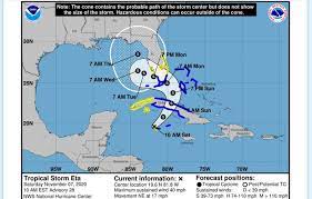 Tropical cyclone formation is not expected during the next 5 days. Mississippi Outside Warning Cone For Tropical Storm Eta Biloxi Sun Herald