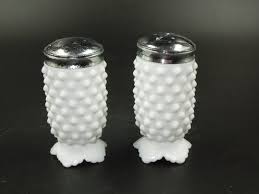 Vintage Hobnail White Milk Glass Salt