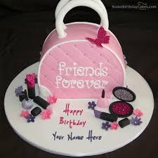 fashion birthday cake with name for s