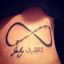Infinity Tattoo With Wedding Date Or Any Special Date