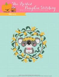 Original design free cross stitch patterns available in pdf format for download. With Love Cross Stitch Pattern The Frosted Pumpkin Stitchery