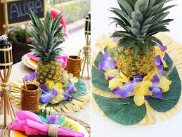 easy pineapple luau centerpiece fun365
