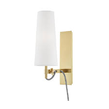 Lanyard Plug In Wall Sconce By Hudson Valley Lighting 2421 Agb