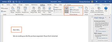 mail merge with attachments in outlook