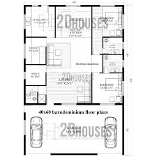40x60 barndominium floor plans 2d