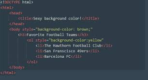 html css lesson 12 background color