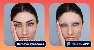 how to easily remove eyebrows from photo