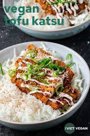 vegan tofu katsu rice the viet vegan