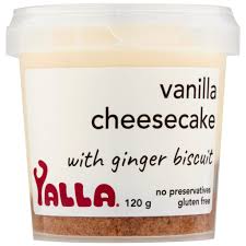 yalla vanilla cheesecake ginger