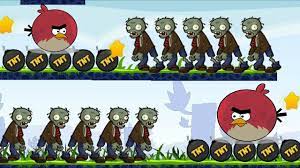 Angry Birds Fry Zombies - TWO TERENCE KICK TNT TO BURN ZOMBIES ALL LEVELS!  - YouTube