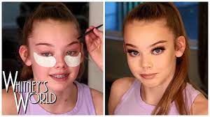 gymnast glam makeup tutorial whitney