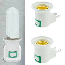 Details About E27 Light Bulb Socket Holder Plug In Adaptor Screw Base Lamp Wall Us Eu Plug Rd